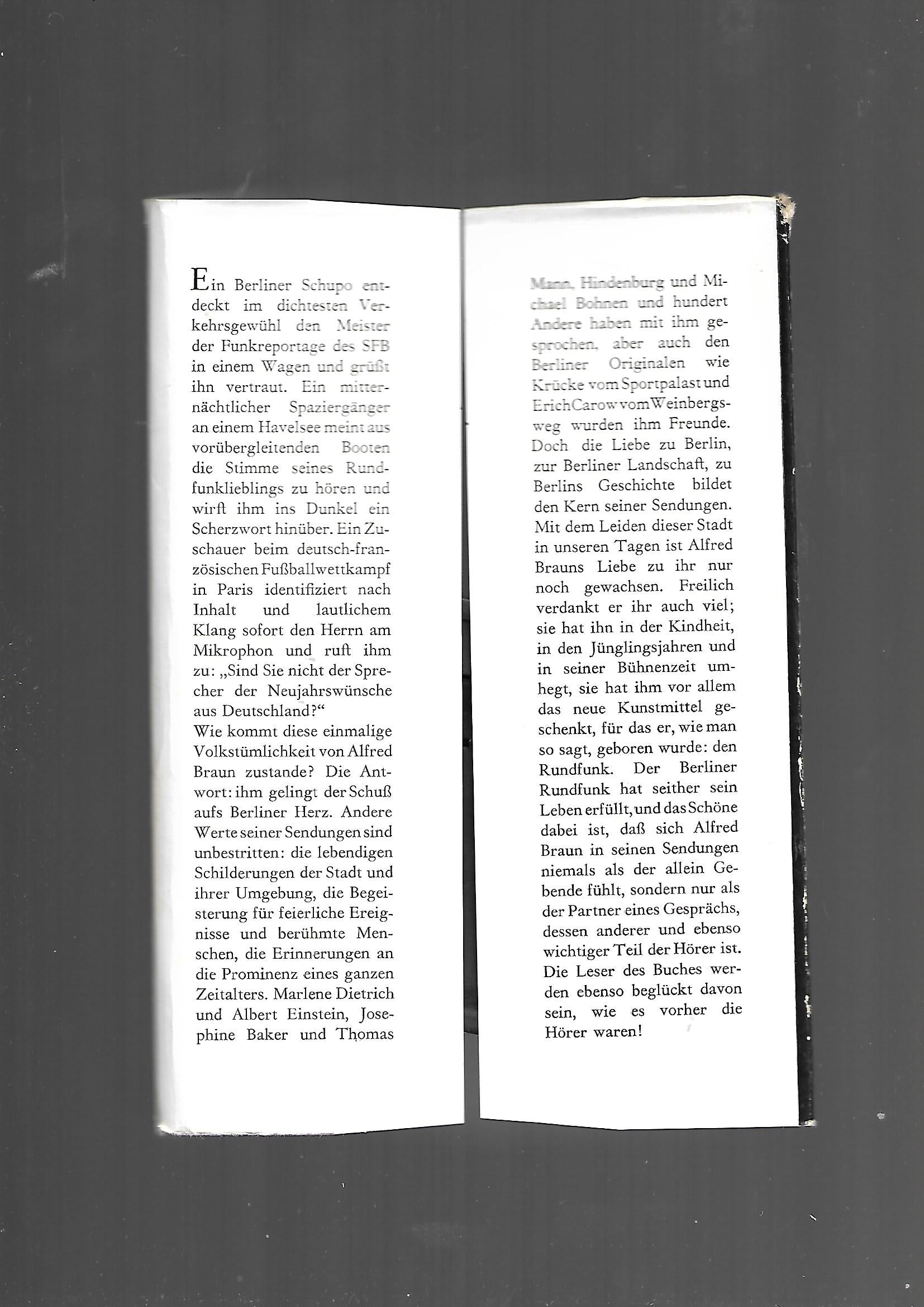 Berlin Alfred Braun Der Spreekieker Lettner-Verlag Berlin 1966