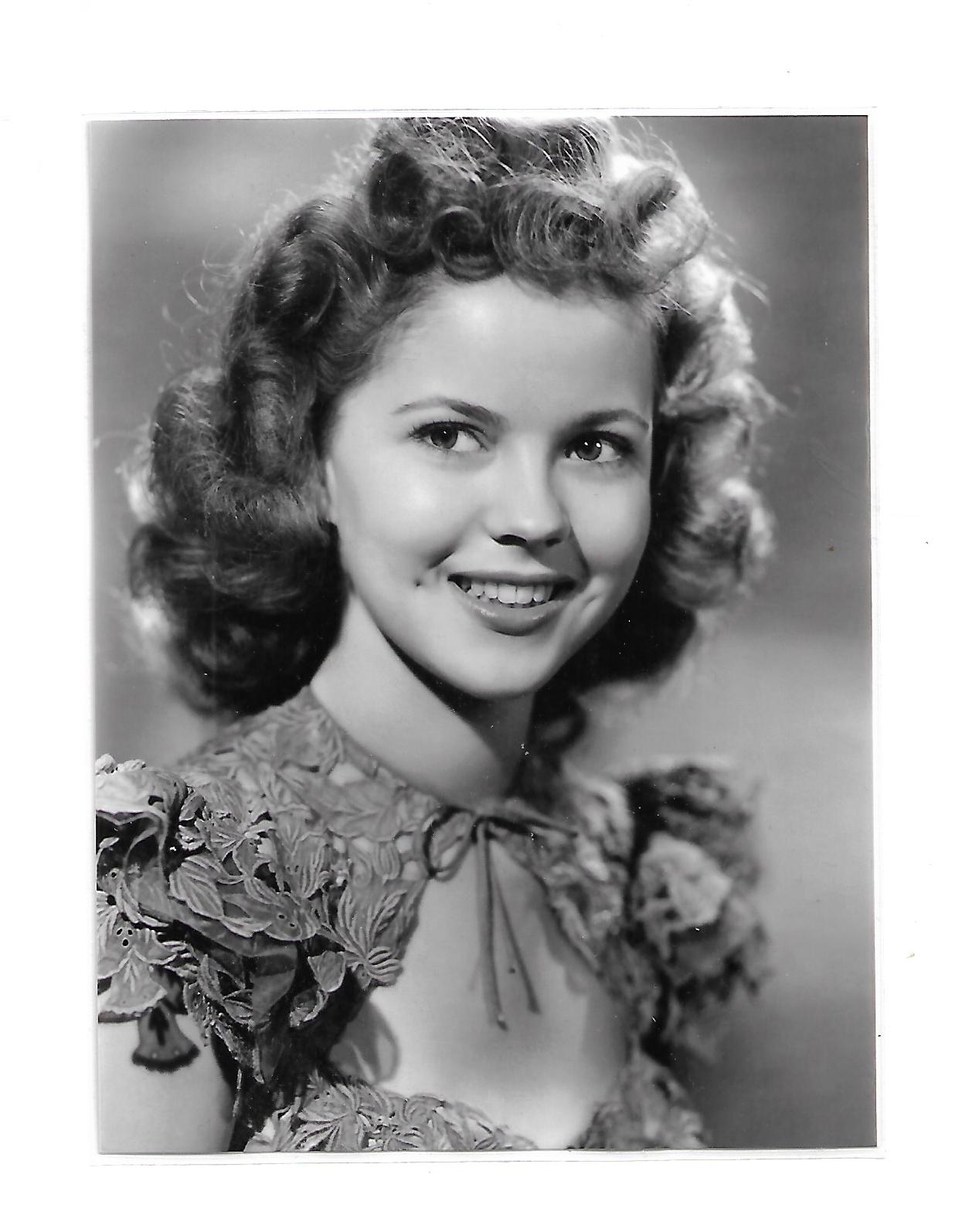 Foto Shirley Temple 17 cm x 13 cm laminiert