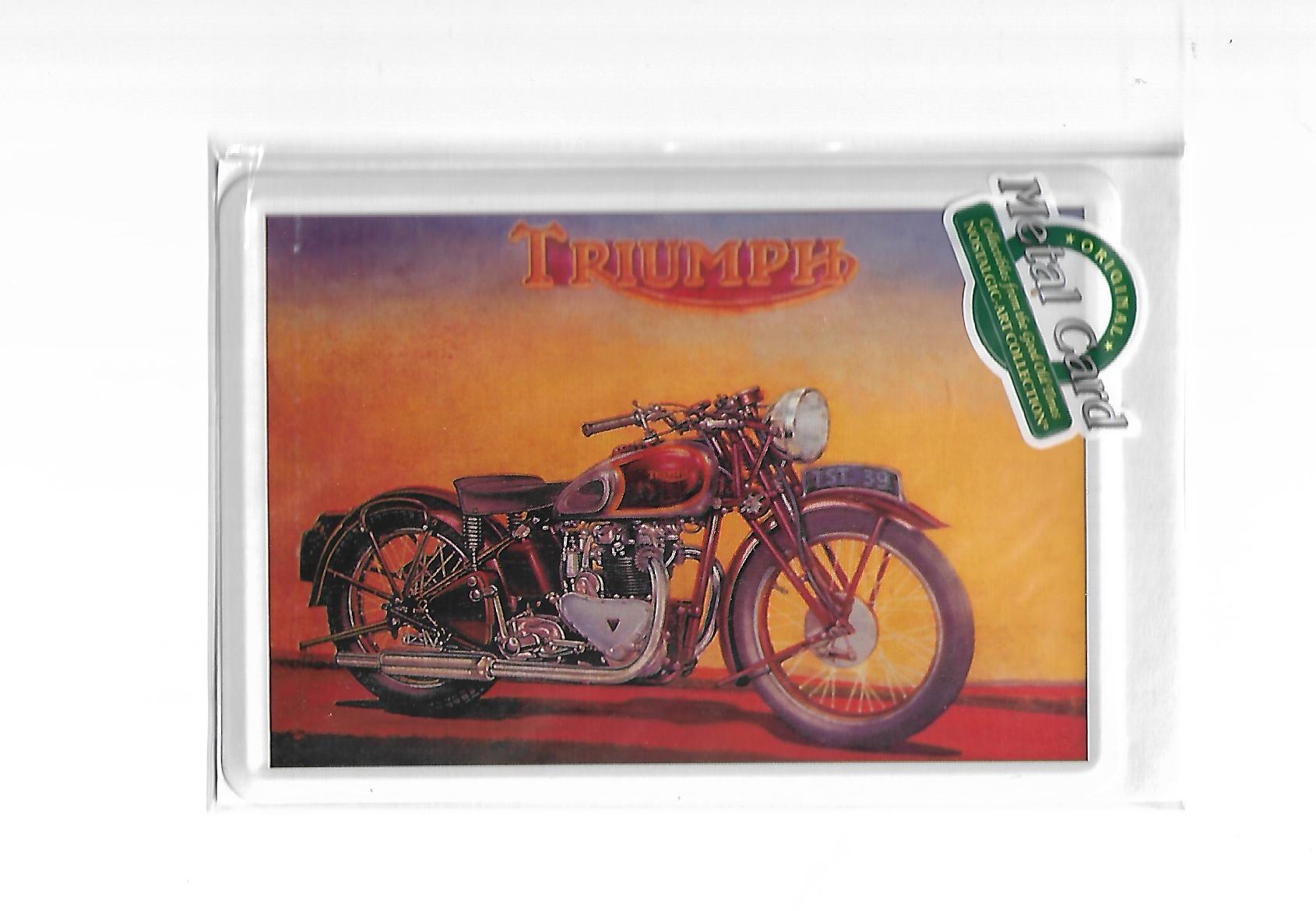 Blechpostkarte Triumph Motorrad (Nostalgic Art)