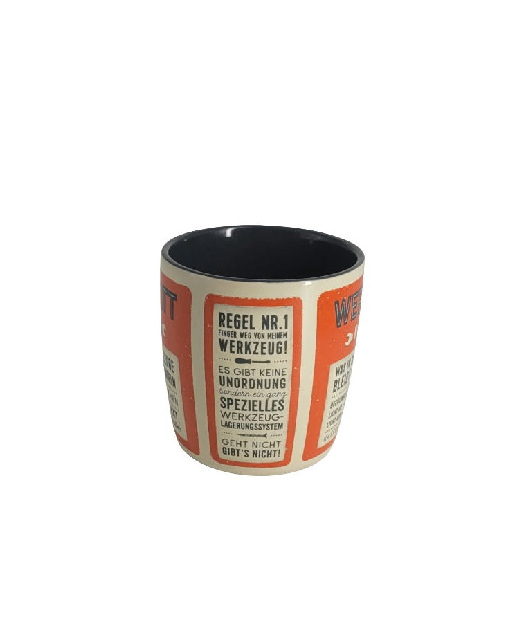 Tasse Werkstatt Regeln (Nostalgic Art)