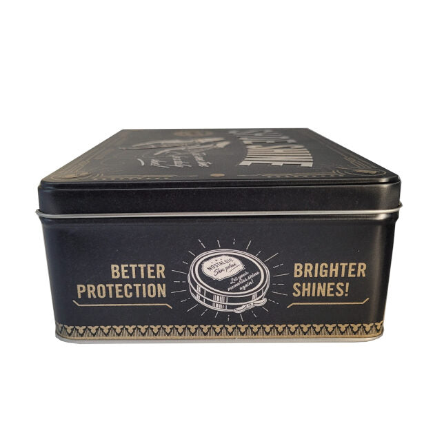 Vorratsdose Blechdose flach Shoe Shine 2,5 L (Nostalgic Art)