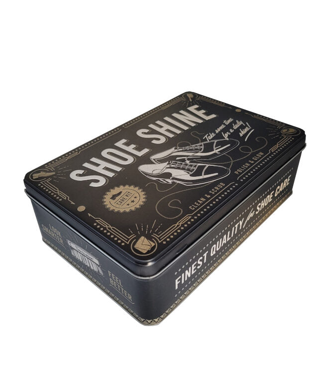 Vorratsdose Blechdose flach Shoe Shine 2,5 L (Nostalgic Art)