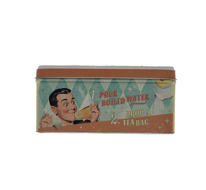 Vorratsdose Blechdose flach Tea & Cookies Together - We just wanna Drink Tea ! 2,5 L (Nostalgic Art)