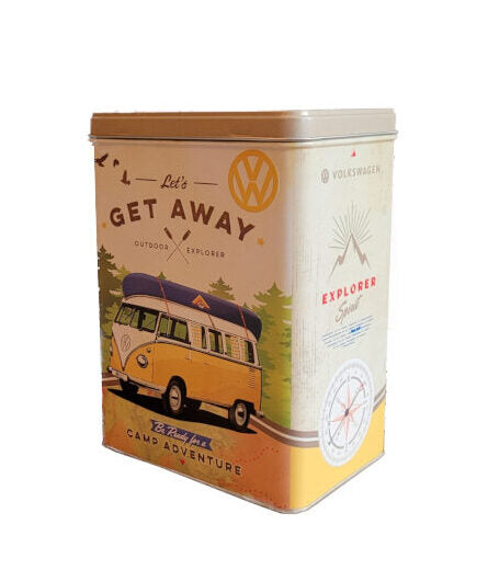 Vorratsdose Blechdose L Volkswagen Bulli Let's get away 3 L (Nostalgic Art)