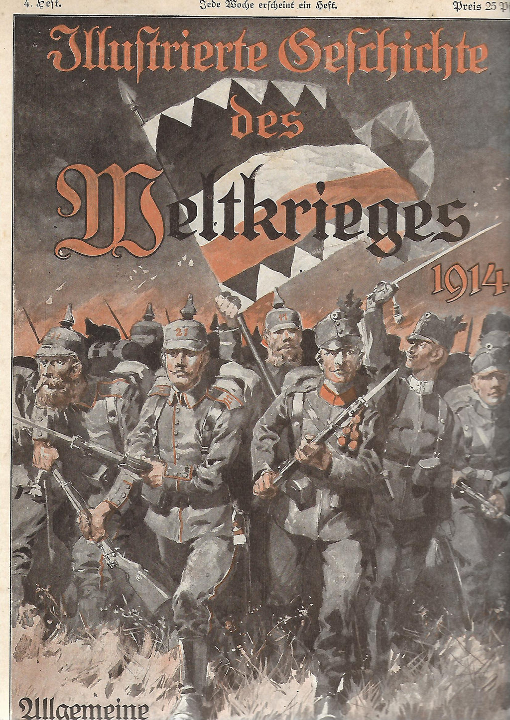 Zeitschrift Illustrierte Geschichte des Weltkrieges Heft 4 Union Deutsche Verlagsgesellschaft 1914 -weitere Hefte vorhanden-