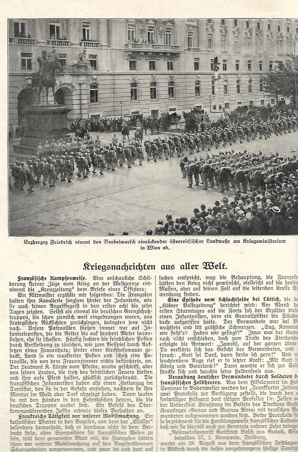 Zeitschrift Illustrierte Geschichte des Weltkrieges Heft 4 Union Deutsche Verlagsgesellschaft 1914 -weitere Hefte vorhanden-