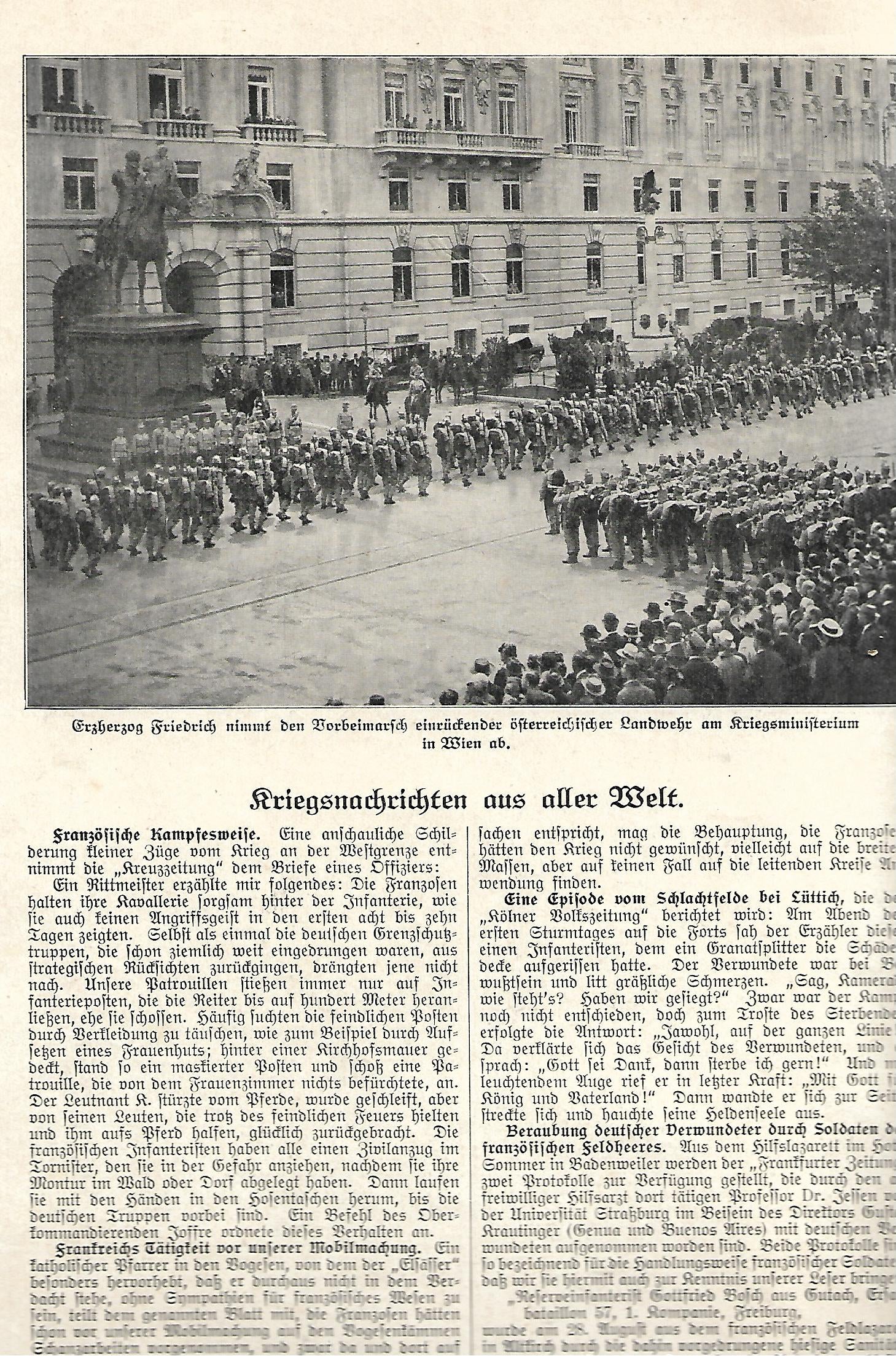 Zeitschrift Illustrierte Geschichte des Weltkrieges Heft 4 Union Deutsche Verlagsgesellschaft 1914 -weitere Hefte vorhanden-
