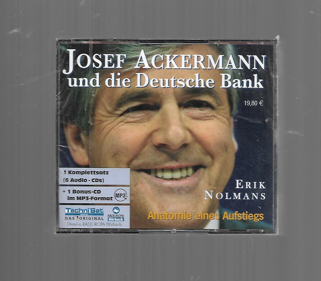 Dies & Das Erik Nolmans Josef Ackermann und die deutsche Bank Anatomie eines Aufstiegs Hörbuch 6 Audio-CD's gelesen von M.Pfisterer OVP
