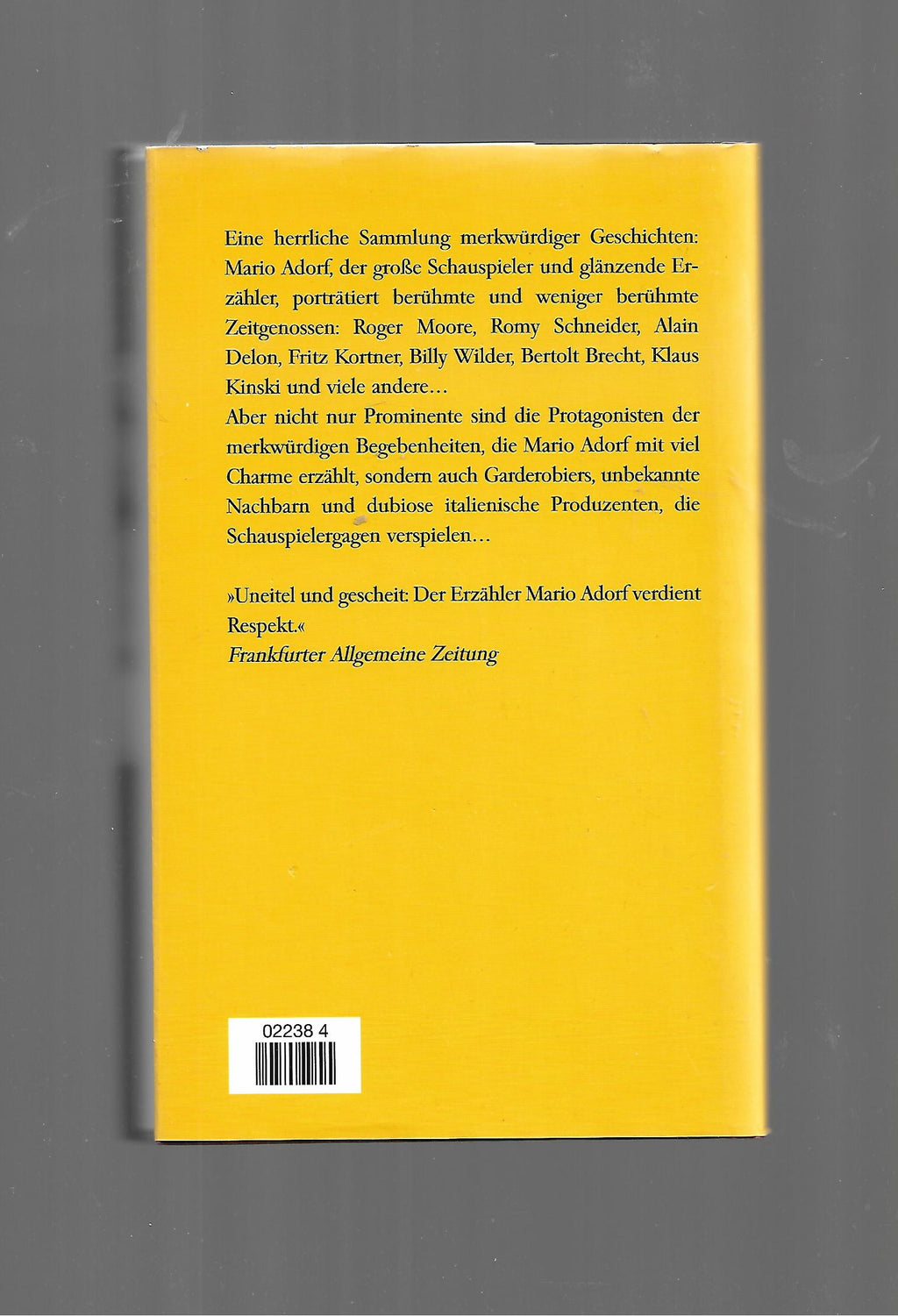 Film-Bibliothek Mario Adorf Der Fenstersturz Merkwürdige Geschichten Bertelsmann 1996