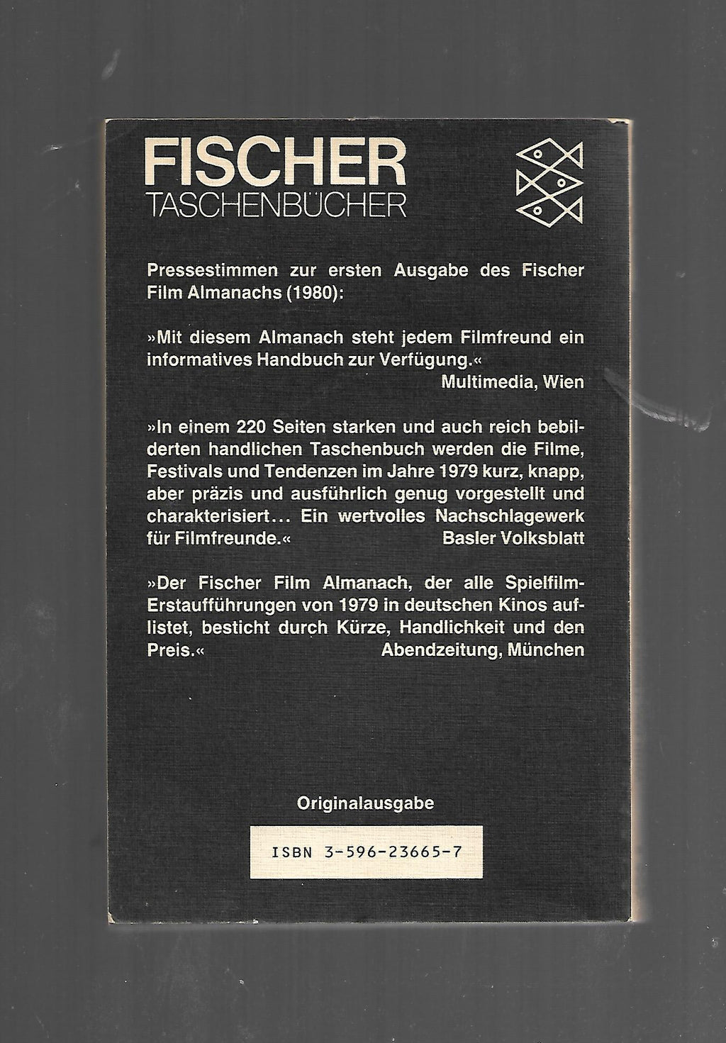 Film-Bibliothek Willi Bär/Hans Jürgen Weber Fischer Film Almanach 1981 Fischer Verlag 1981