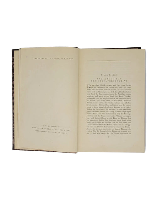 Alte Bücher August Strindberg - Das rote Zimmer bei Georg Müller in München 1922