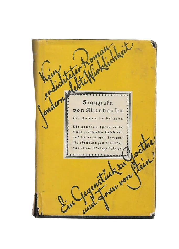 „Franziska von Altenhausen – Roman 1927, Koehler & Amelang Leipzig, historische Literatur“