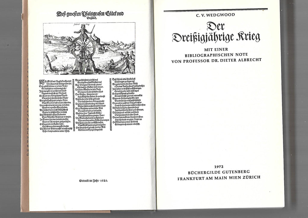 Alte Geschichte C.V. Wedgwood Der dreißigjährige Krieg Büchergilde Gutenberg 1972