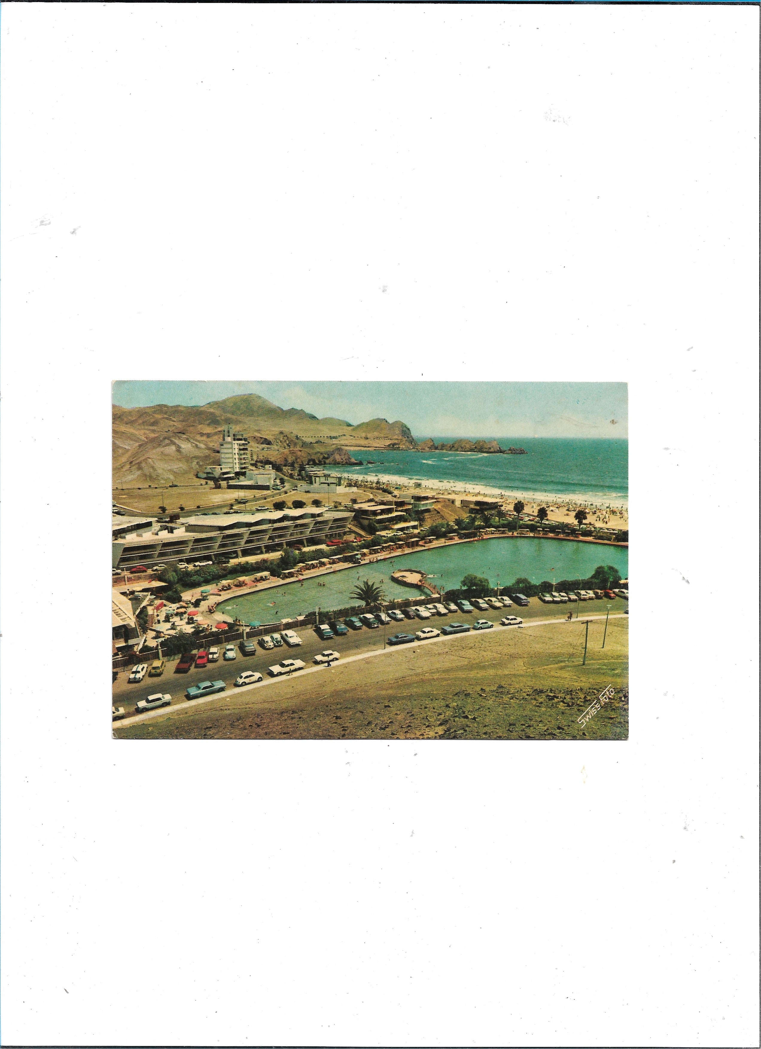 „Vintage‑Postkarte ‚Santa Maria Peru 1970‘, ca. 9,8 × 14,6 cm, altersbedingt guter Zustand“  
(Fakten: Format 9,8 × 14,6 cm und Zustand „Gut“ 