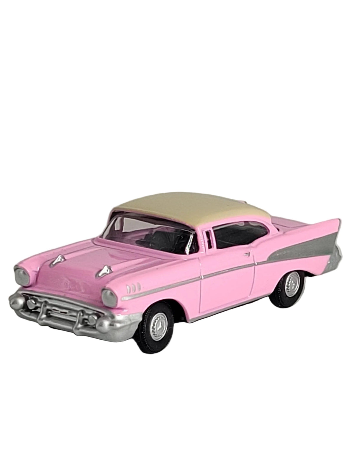 „Automagnet Bel Air 1957 in Pink, detailgetreues Miniaturauto mit Kraftmagnet.“
