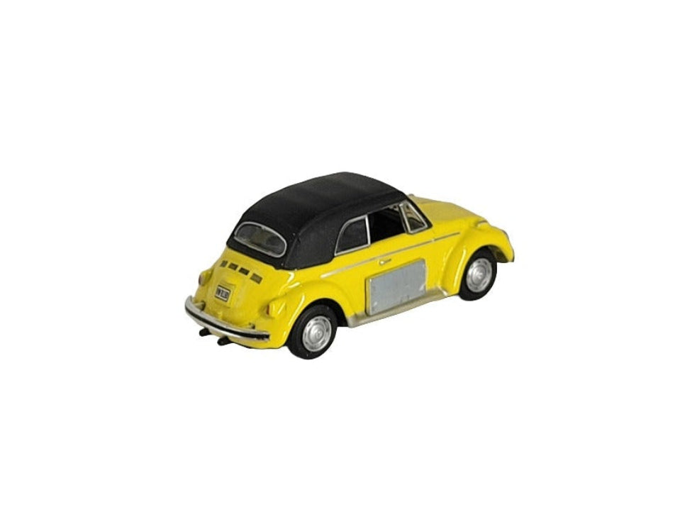 Automagnet VW Käfer gelb - Soft Top schwarz