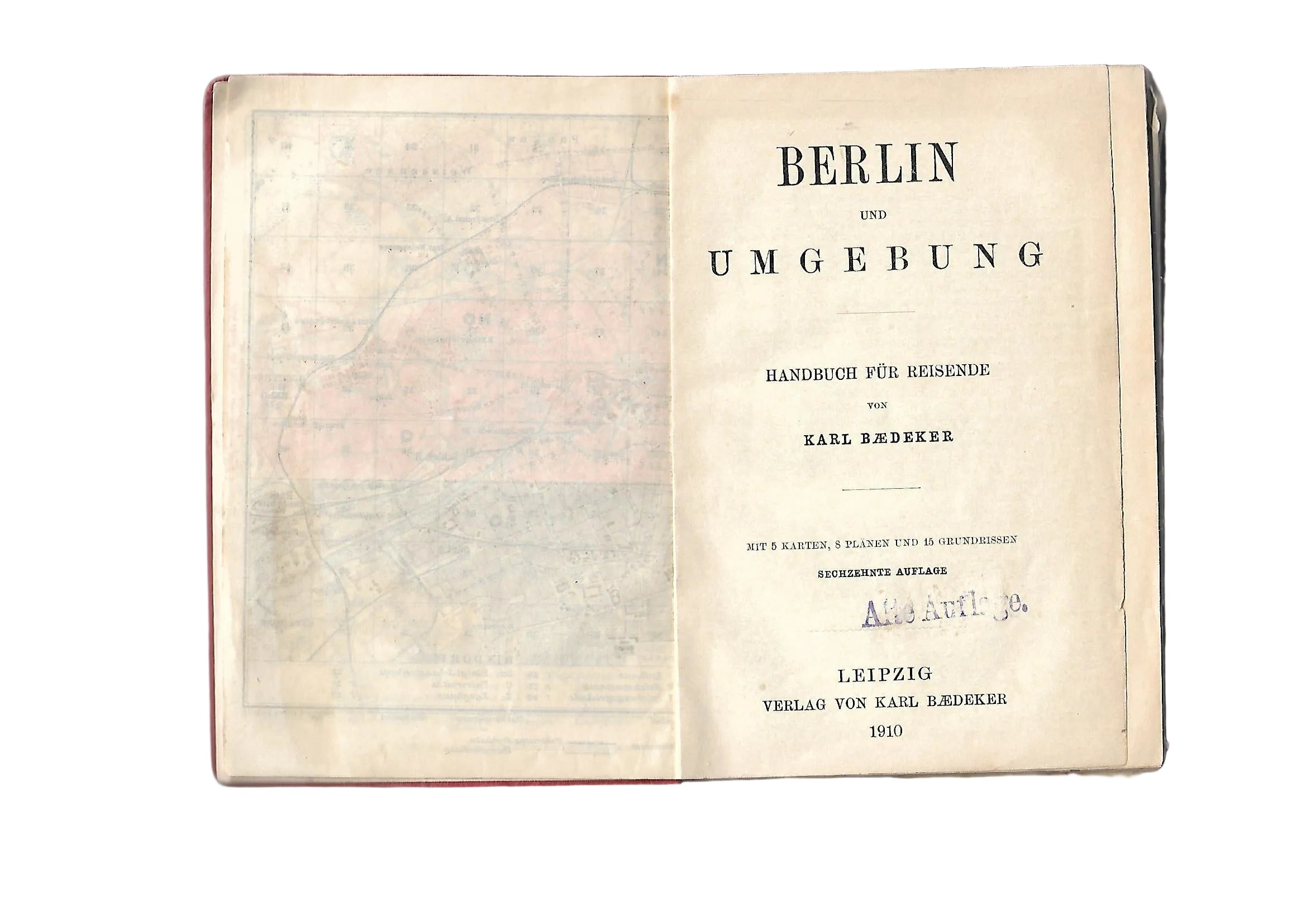 Berlin Baedekers Berlin und Umgebung Handbuch für Reisende 1910