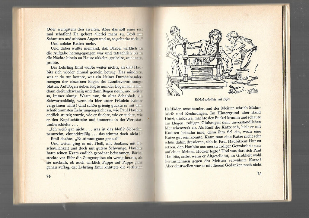 Jugendbuch Felix Riemkasten Bärbels fröhliche Lehrzeit Schneider 1953