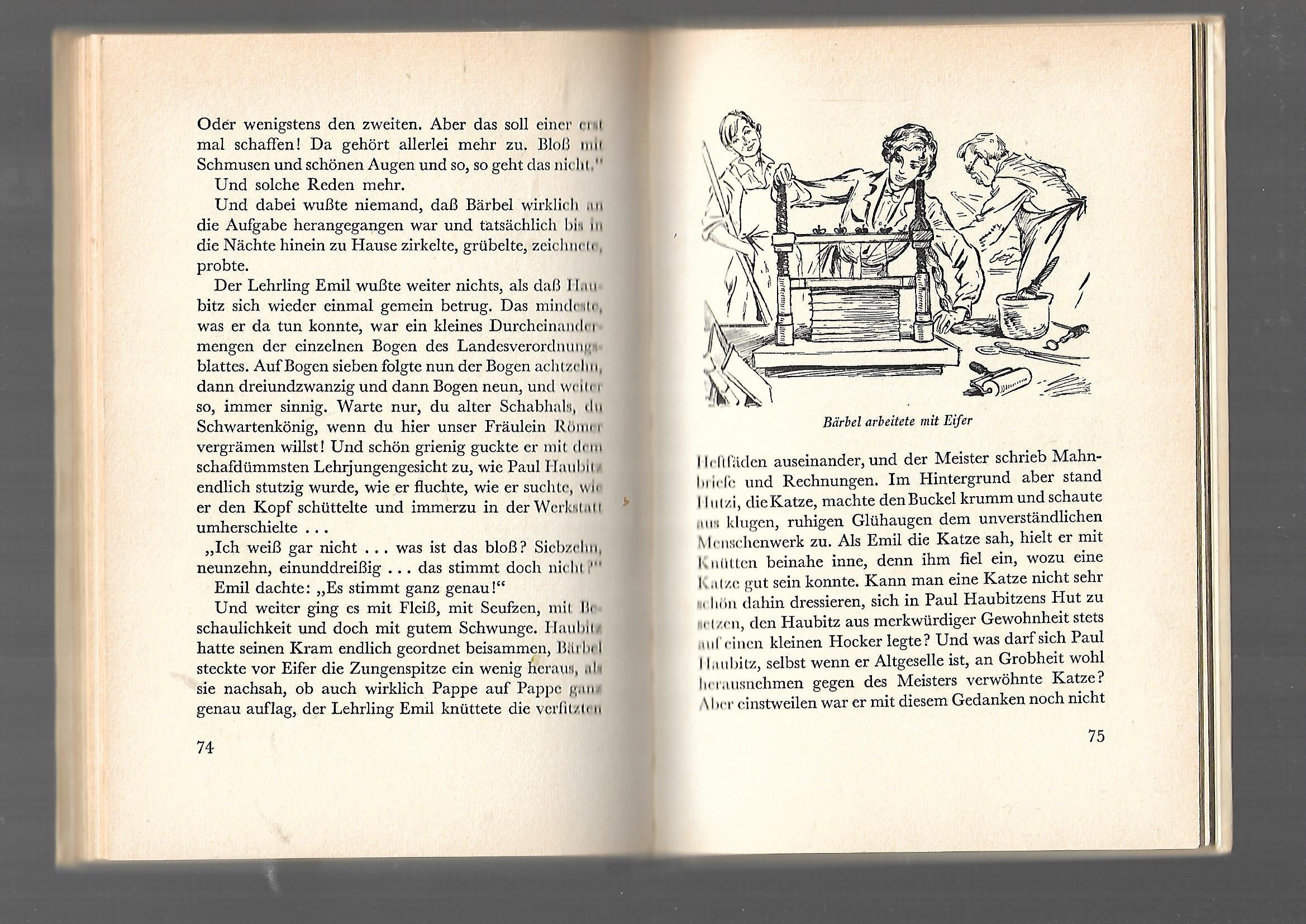Jugendbuch Felix Riemkasten Bärbels fröhliche Lehrzeit Schneider 1953