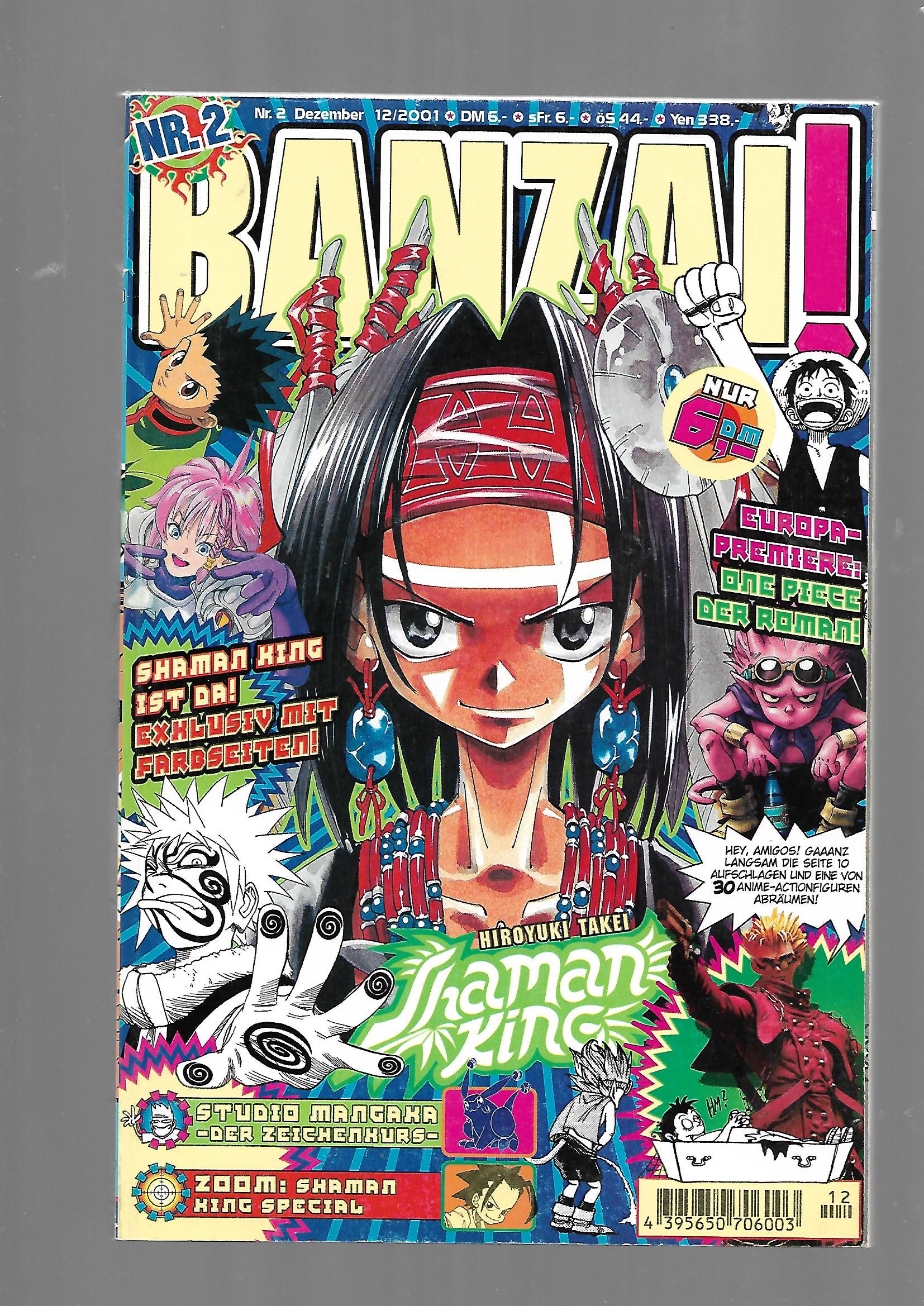 Manga Banzai Manga-Magazin Softcover Carlssen Verlag Dezember/2001