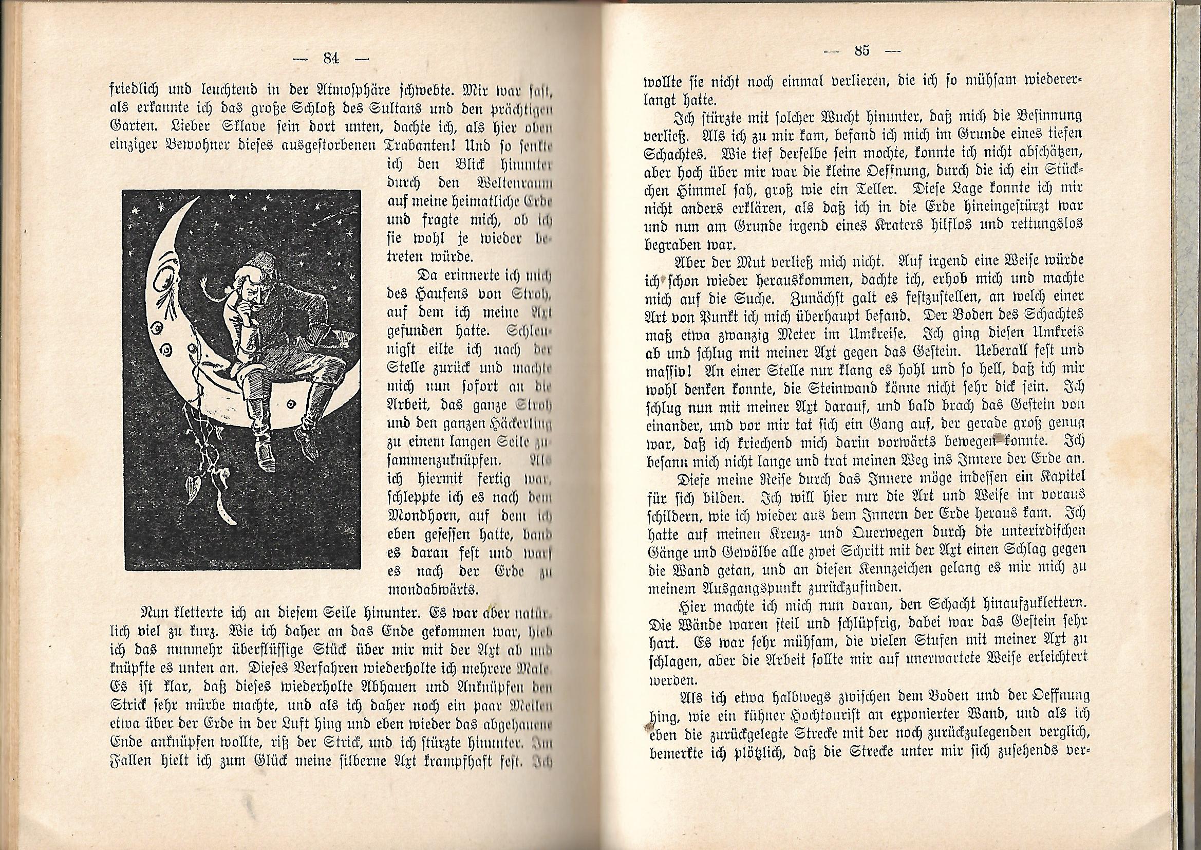 Alte Bücher Gottfried August Bürgers/Wilhelm von Beck Die wundersamen Fahrten und Abenteuer des Freiherrn von Münchhausen