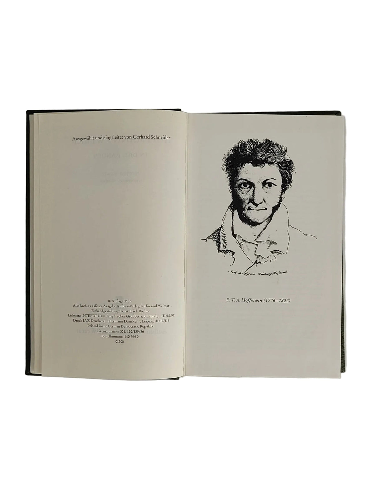 Belletristik E.T.A. Hoffmann - Hoffmanns Werke  - Aufbau-Verlag Berlin und Weimar 1986