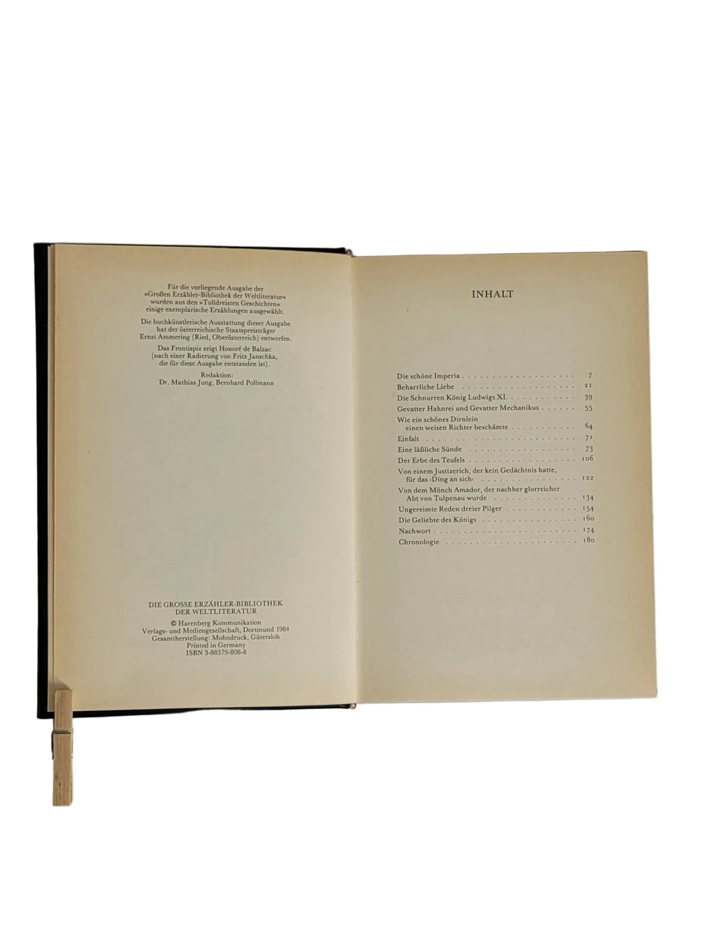 Erzählungen Honoré de Balzac - Tolldreiste Geschichten  - Harenberg Kommunikation 1984