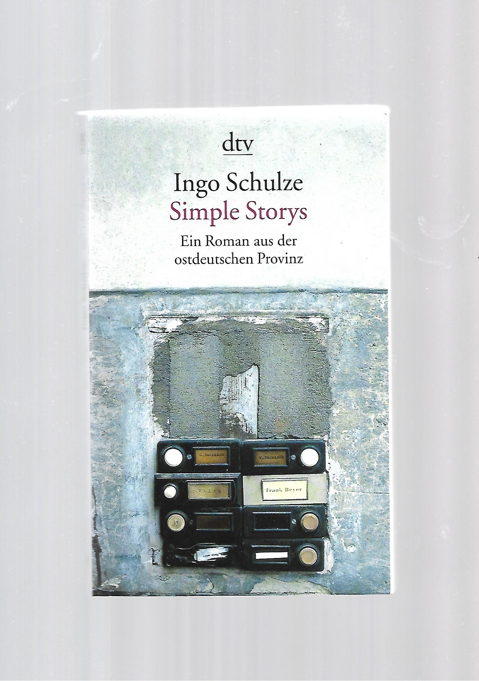 „Ingo Schulze – Simple Storys, DTV Taschenbuch 2006, guter Zustand“