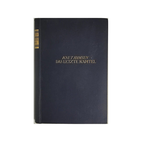 Hardcover-Ausgabe von „Das letzte Kapitel“ von Knut Hamsun (Deutsche Buch-Gemeinschaft, ca. 1951–1955), guter Zustand. Später Roman Hamsuns über Alter, Kunst und Einsamkeit