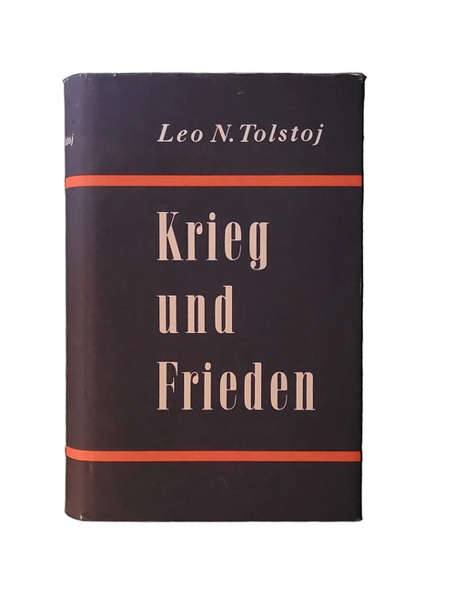 „Leo N. Tolstoj – Krieg und Frieden, 2 Bände, Büchergilde Gutenberg 1956, gebundene Ausgabe“