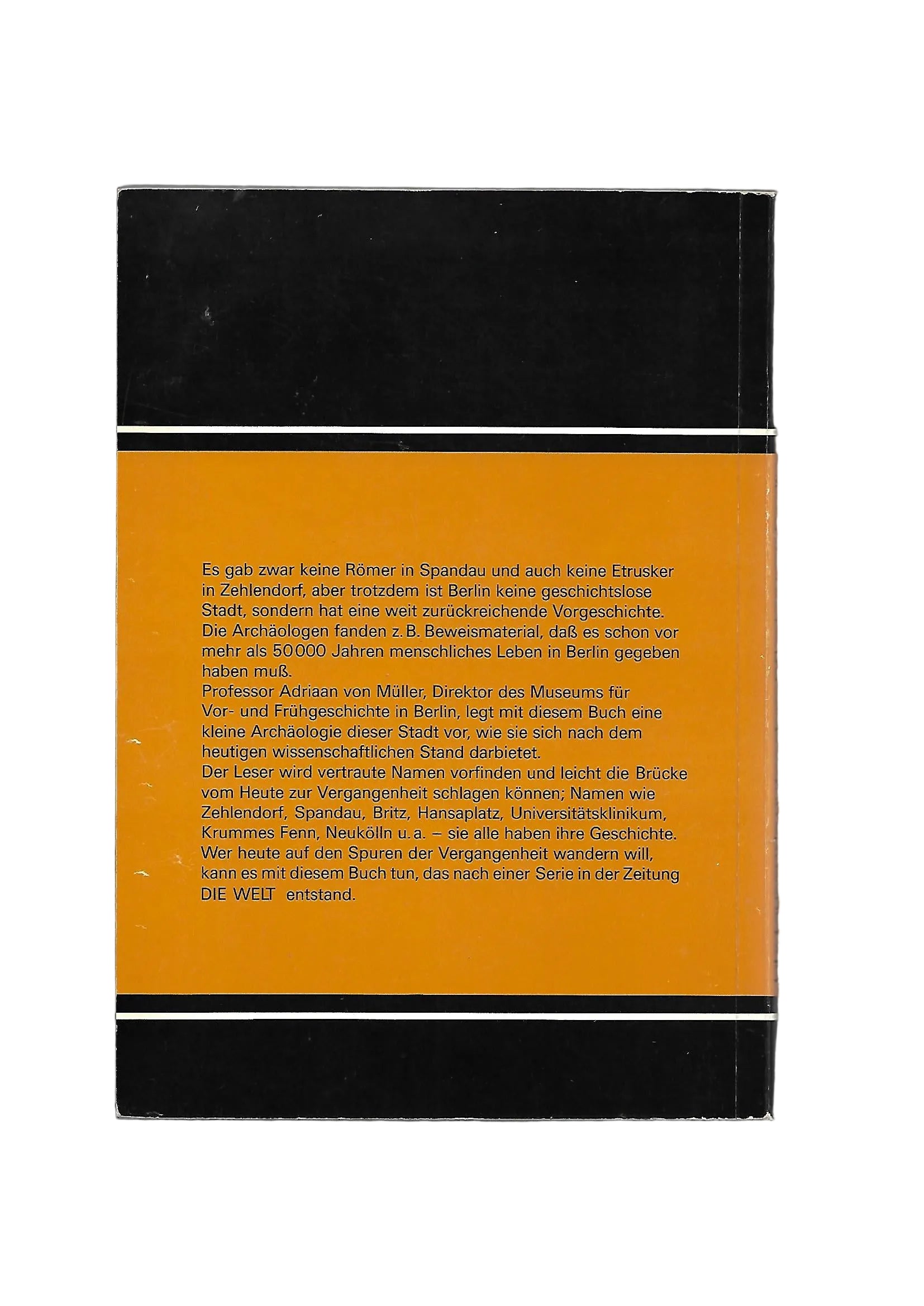Berlin Adriaan von Müller Jahrtausende unter dem Pflaster von Berlin Edition Praeger München 1973
