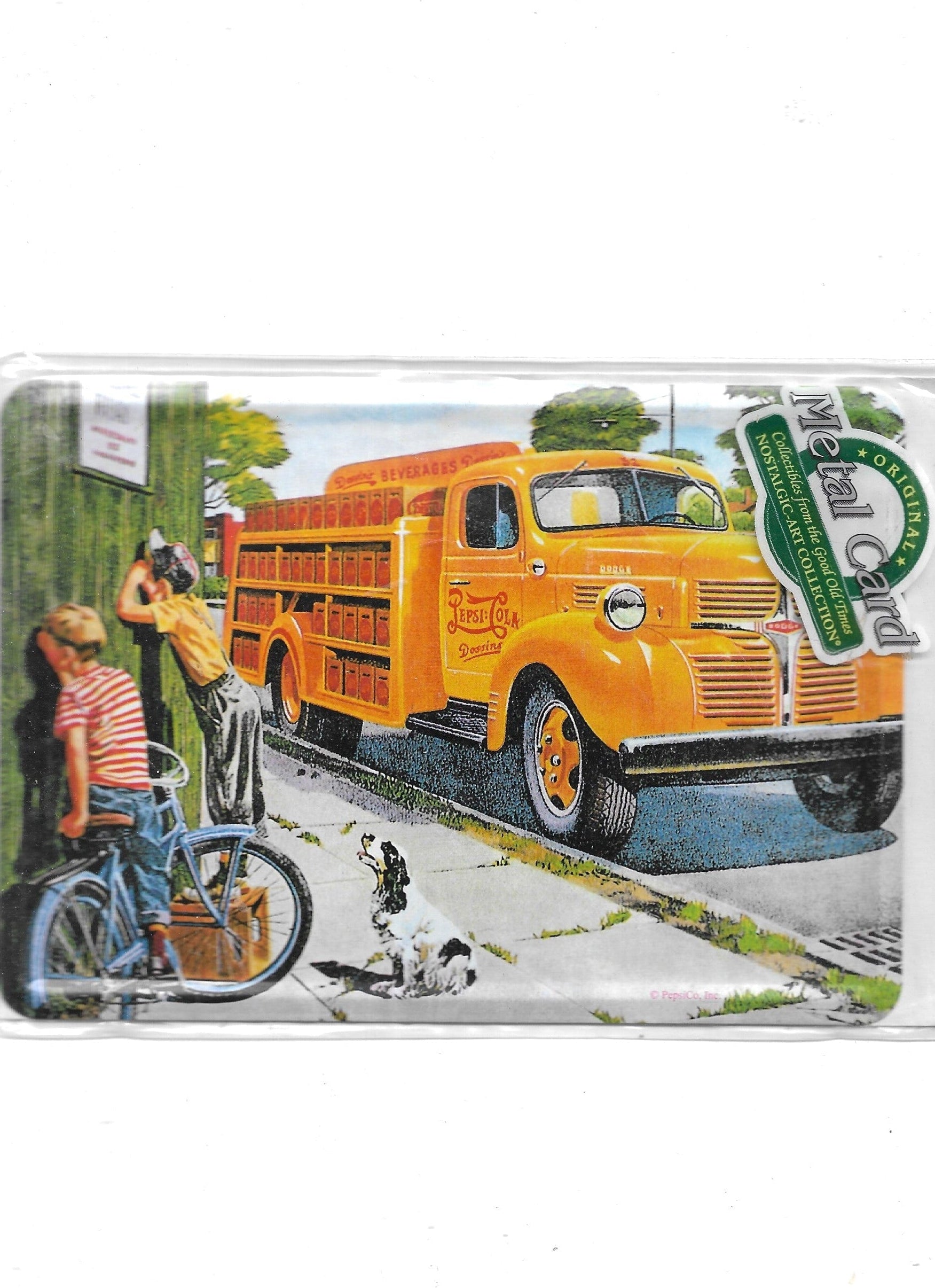 „Blechpostkarte Pepsi Cola Truck – gewölbte, randgeprägte Vintage‑Metallpostkarte von Nostalgic Art“