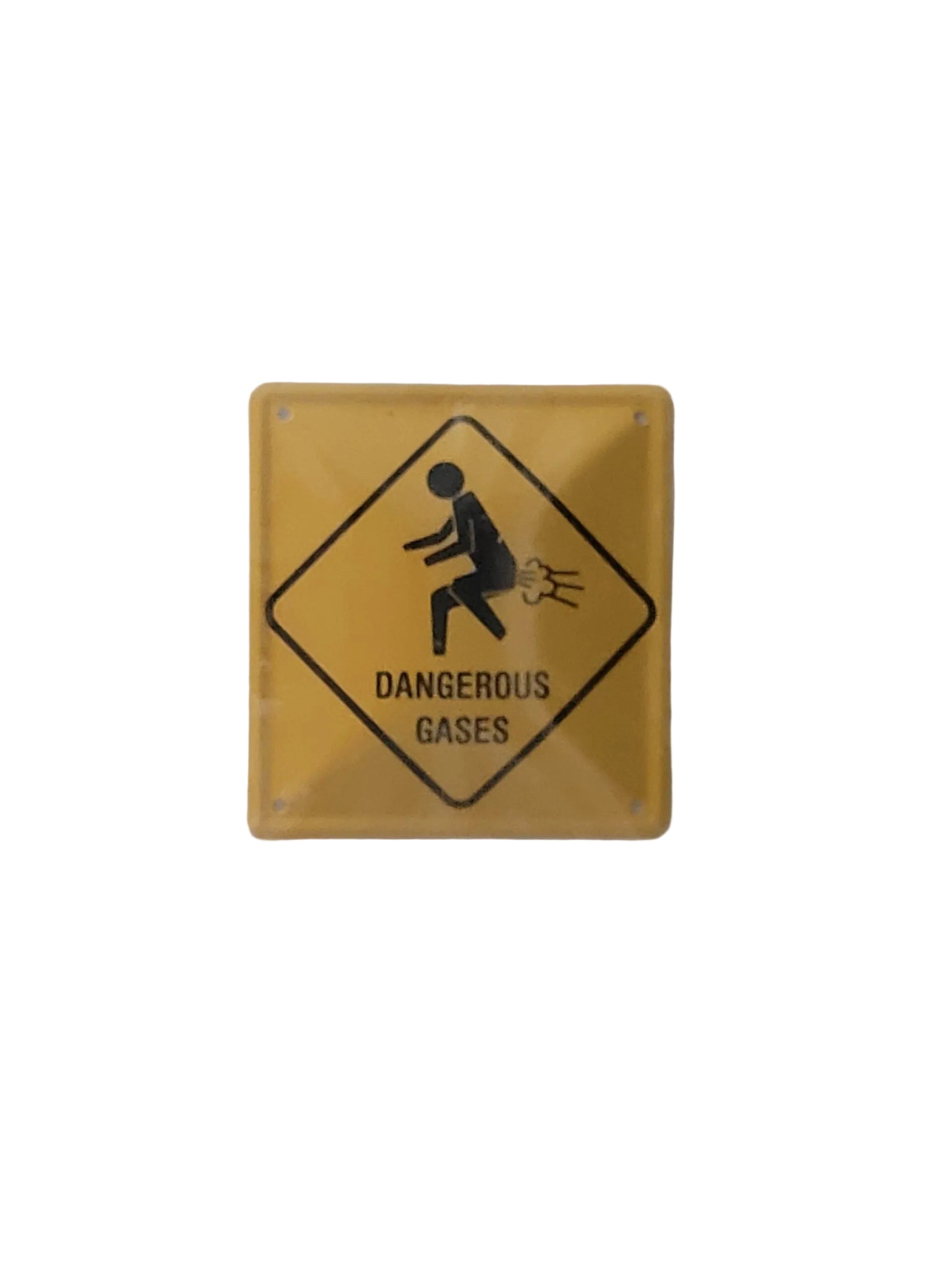 Blechpostkarte Dangerous Gases