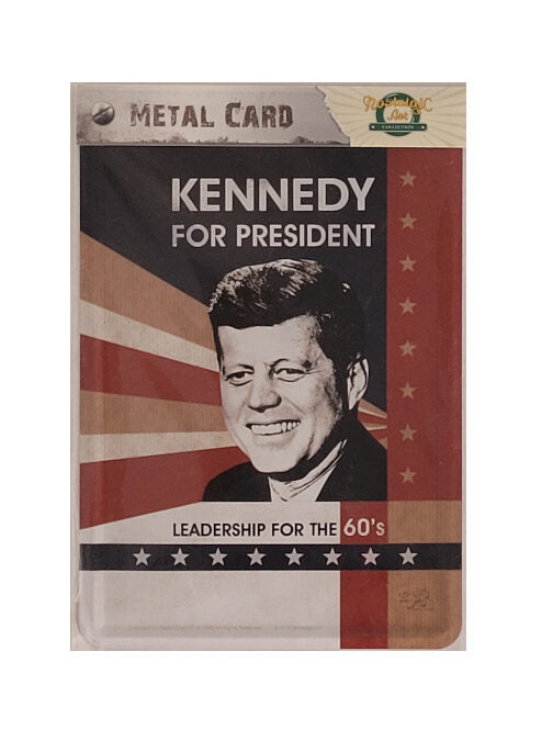 Blechpostkarte Kennedy For President (Nostalgic Art)