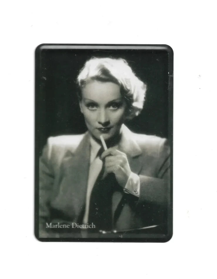 Blechpostkarte Marlene Dietrich