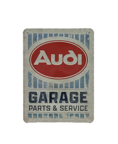 Blechschild Audi - Garage (15 x 20 cm) (Nostalgic Art)