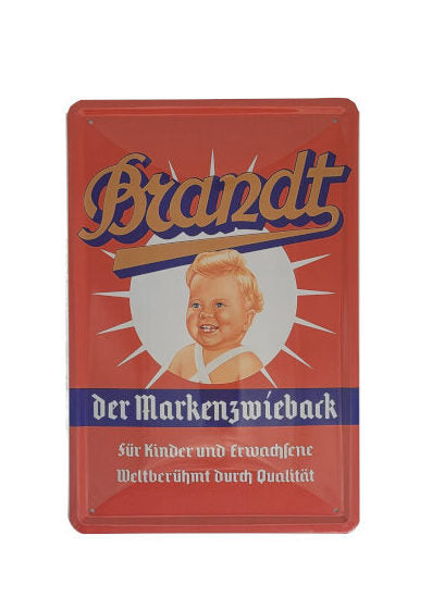 Blechschild Brandt - Der Markenzwieback (20 x 30 cm)