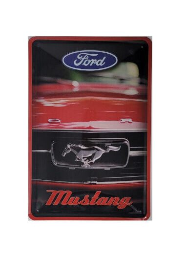 Blechschild Ford Mustang - Motorhaube Front Emblem (20 x 30 cm)