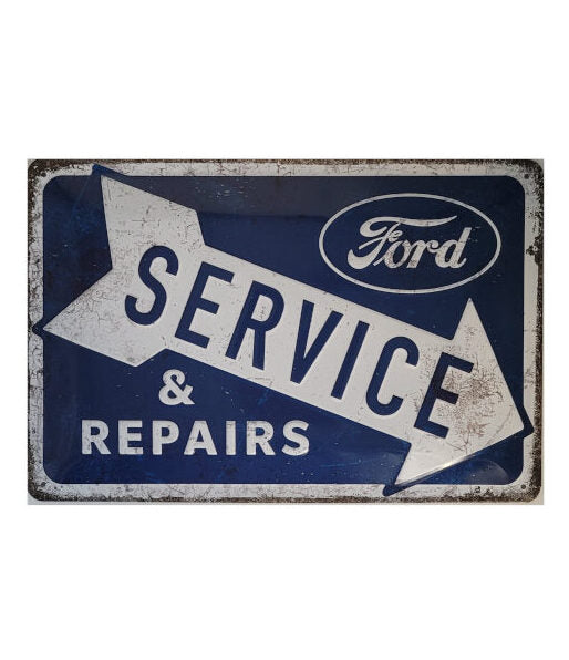 Blechschild Ford - Service & Repairs Nostalgic Art (20 x 30 cm)