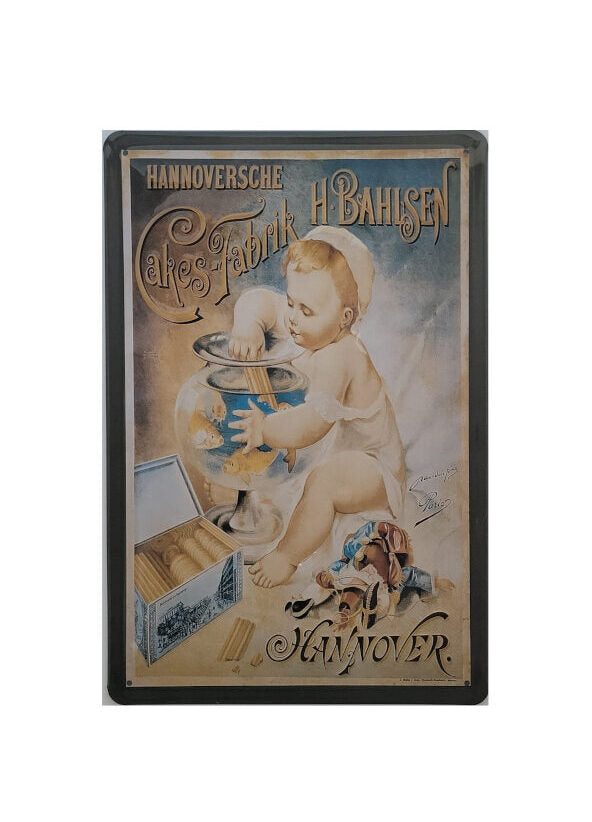 Blechschild Bahlsen Hannoversche Cakes-Fabrik Baby (20 x 30 cm)