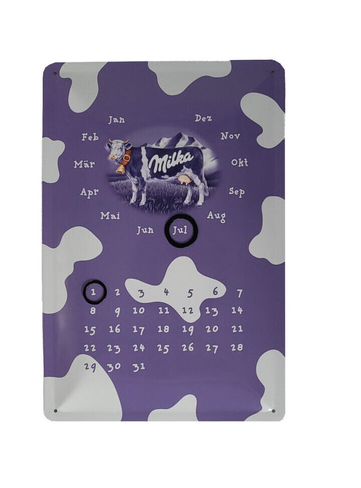 Blechschild Milka Dauerkalender (20 x 30 cm) (Nostalgic Art)