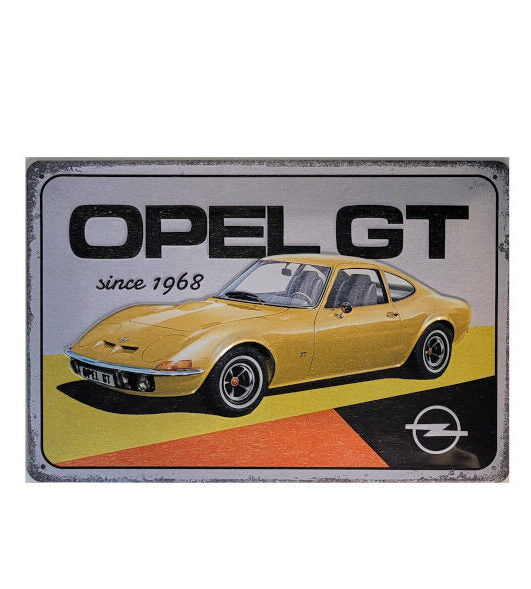 Blechschild Opel - GT since 1968 Nostalgic Art (20 x 30 cm)