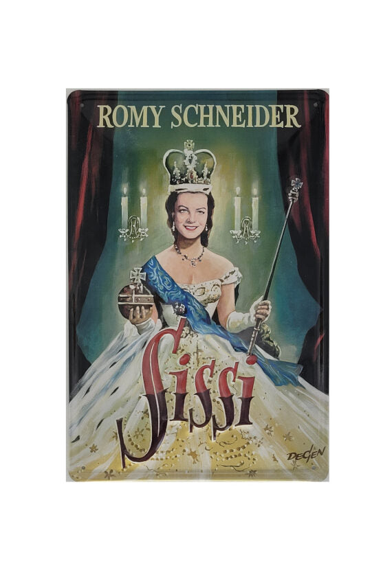 Blechschild Romy Schneider - Sissi (20 x 30 cm)