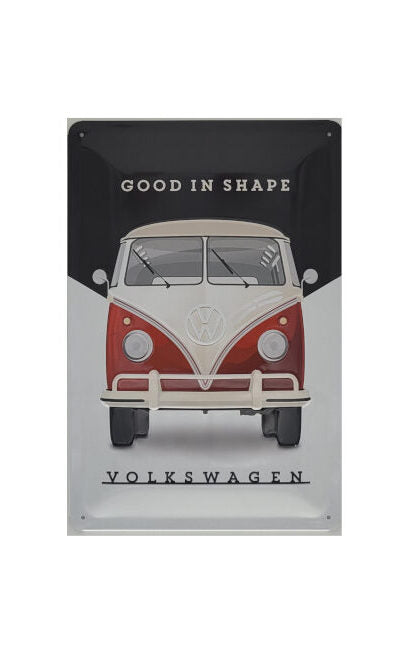 Blechschild VW Bulli - Good in Shape Nostalgic Art (20 x 30 cm)
