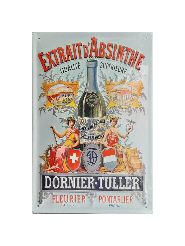 Blechschild Absinthe Dornier-Tuller (20 x 30 cm)