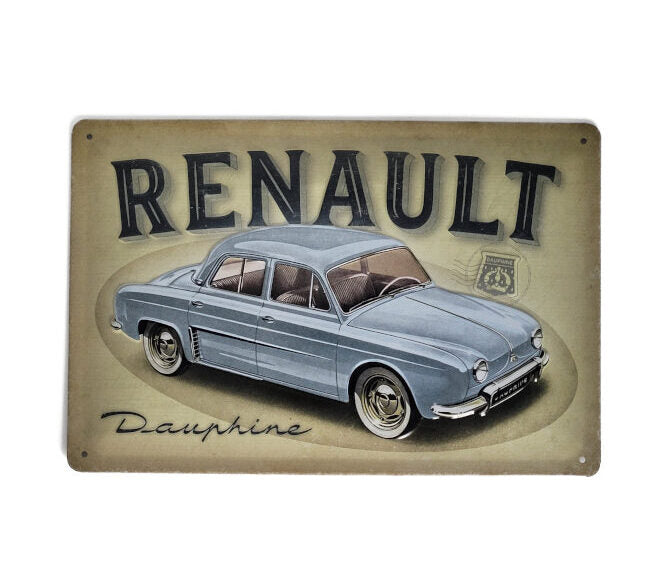 Angebot "Geschenkset 10" Blechschild Renault Dauphine - Thermometer 4CV  (Nostalgic Art)