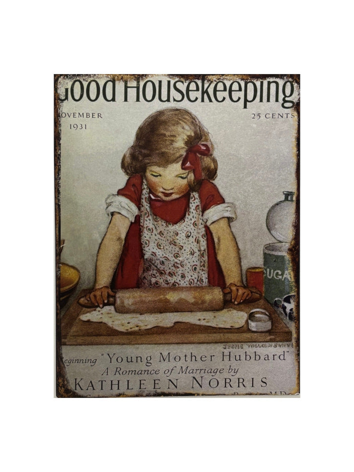 Blechschild Good Housekeeping - Kathleen Norris (25 x 33 cm)