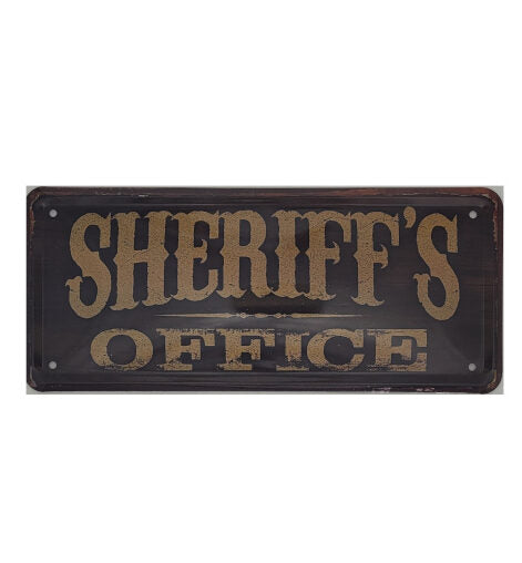 Blechschild Sheriff's Office (28 x 12 cm)