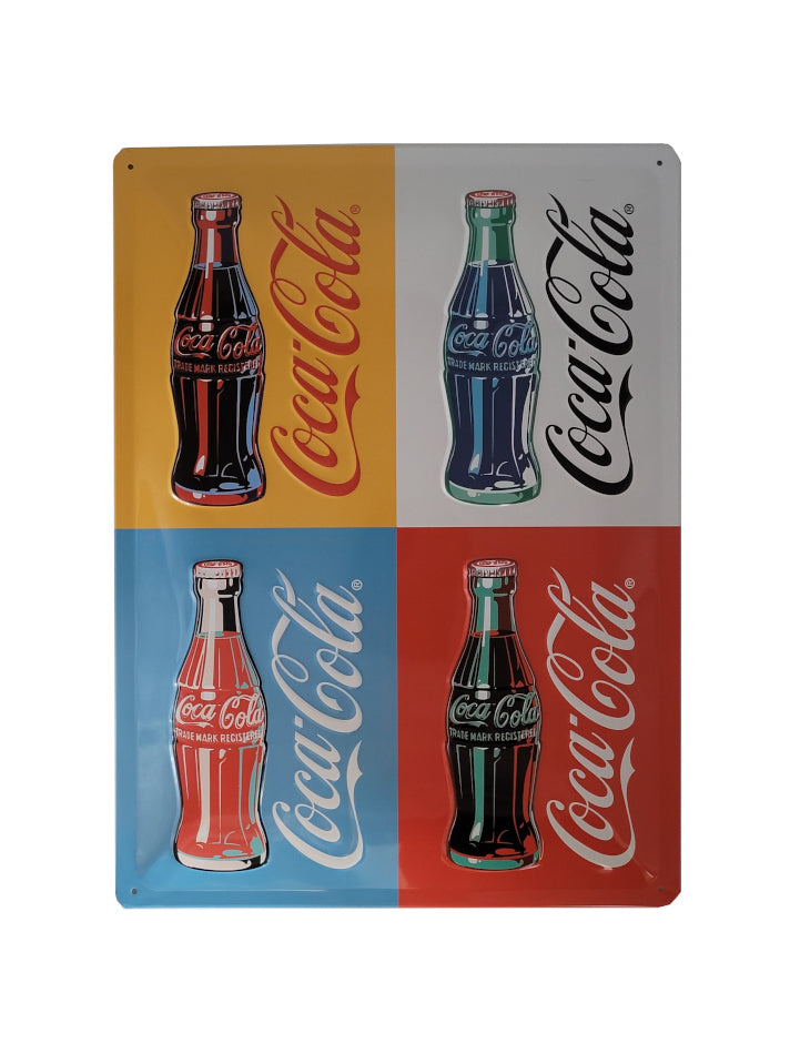 Blechschild Coca Cola - Pop Art (30 x 40 cm) (Nostalgic Art)