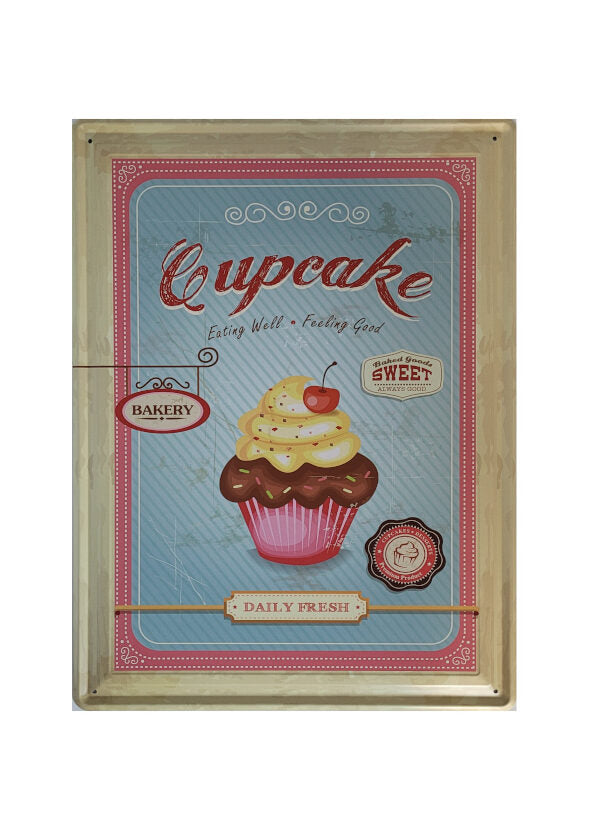Blechschild Cupcake Bakery (30 x 40 cm)